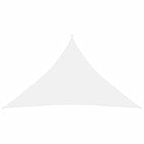 BULANED Sonnensegel, Sichtschutz Balkon, Balkon Sonnenschutz, Sonnenschutzsegel,Regenschutz Balkon, Seitenmarkise, Sichtschutz Terrasse, Oxford-Gewebe Dreieckig 3,5x3,5x4,9 m Weiß