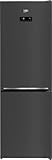 Beko bPRO700 RCNE366E70ZXBRN Freestanding Fridge Freezer 323L Net Volume NoFrost Smooth Fit 90 Degree Door Opening 3 Freezer 0°C Zone HarvestFresh Door Alarm Dark Inox