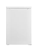 Bomann Kühlschrank mit Gefrierfach freistehend (109L) leise, energiesparend, Stand-Kühlschrank klein mit Gefrierkombination, Kühlkombination Fridge mit LED Beleuchtung, KS 7248, weiß