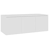 vidaXL TV Schrank mit 3 Schubladen Lowboard TV Möbel Sideboard Fernsehtisch Fernsehschrank HiFi-Schrank Weiß 80x34x30cm Holzwerkstoff