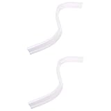 Uonlytech 2 Stück Badezimmer-Streifen Silikon-Dichtungsentferner Duschtürdichtung Badewanne Duschkabine Duschraum Wasserdamm Duschstopper Barriere Arbeitsplatte