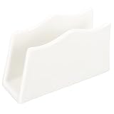 DOITOOL Keramik-Serviettenhalter Tischtabletts Zum Essen Geschirrtuchhalter Für Schranktür Weiße Abendessenservietten Moderner Serviettenhalter Papierservietten-Organizer Flaches