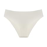 Hot Girls Sexy Panty Yoga Unterwäsche Bikini String Nahtlose Tangas Unterwäsche Solide Nylon Ice Silk Unterwäsche Billig (01-White, XL)
