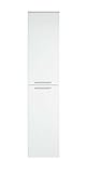 FBITE Badezimmer Badschrank 130cm Weiß - Regal Schrank Hochschrank Schrank