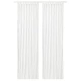 Ikea Matilda Vorhänge, transparent, 1 Paar, Weiß 101.119.84
