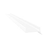 1.5m Sockeldichtung Küchensockel Abdichtungsprofil 16mm – 19mm (16mm | Weiß)