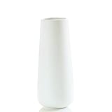Maleielam® Vase Weiß Groß,28 cm Hoch,Keramik Vase für Pampasgras,Ideal zur Lagerung von Trockenblumen&Frische Blumen