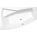 Raumsparwanne EVIA 170x100cm mit Wannenfüßen, Ausführung Links