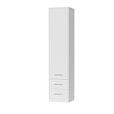 SMARTBett Schrank Kleiderschrank Aktenschrank 50cm mit 2 Schubladen Weiss