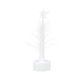 jojofuny 9 Stücke Künstliche para Krippe Ornamente LED Faseroptik Licht Kunststoff Weihnachtsbaum Weihnachtsnachtlicht Mehrfarbiger Weihnachtsbaum Faser Weihnachtsbaum Flash