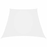 BULANED Sonnensegel, Sichtschutz Balkon, Balkon Sonnenschutz, Sonnenschutzsegel,Regenschutz Balkon, Seitenmarkise, Sichtschutz Terrasse, Oxford-Gewebe Trapezförmig 3/4x3 m Weiß