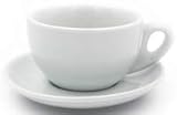 Nuova , Porzellan, Point Cappuccinotassen,Cappuccinotasse PALERMO B58 weiß 6St O/U
