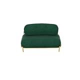 PTTRNS Fauler Stuhl Stoff Sofa Kleinwohnung Wohnzimmer Lässige Mode Mini-Sofa, Schlafzimmerlicht Luxus und Komfortables faules Sofa Freizeitsofa (Color : Green Double Sofa)