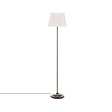 Lindby Stehlampe 'Alomira' in Gold/Messing aus Edelstahl u.a. für Wohnzimmer & Esszimmer (1 flammig, E27) - Stehleuchte, Standleuchte, Floor Lamp, Wohnzimmerlampe, Wohnzimmerlampe