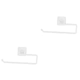 Alipis 2 Stück Wandhalterung Für Papierhandtücher Wandhalterung Toilettenpapierhalter Metall-Organizer Regal Metall-Papierhandtuchhalter Toilettenpapierrollenhalter Kein Bohren