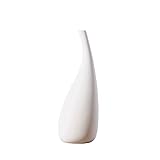 OUSIKA Vasen for Blumen, Dekoration, Zuhause, weiße Blumenvase, klein, frisch, einfach, modern, Wohnzimmer, Heimdekoration, Blumenarrangement, Keramik Vase