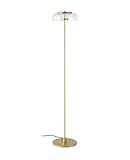 Stehleuchte Stehlampe Standleuchte Postmoderne Persönlichkeit Glas Stehlampe Schlafzimmer Arbeitszimmer Licht Luxus Atmosphäre Stehleuchte Leselampe Standlampe Wohnzimmer ( Color : Gold , Size : 130*2