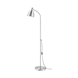 LSHTAR Stehlampe Innenbeleuchtung Schwanenhals Silber Stehlampe für Wohnzimmer, nordische Luxus-Stehregal-Stehlampen