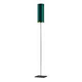 LYSNE.PL polski producent oświetlenia Bodenbeleuchtung, Stehlampe, Glamourlampe, FLORENCJA GOLD, schwarzes Gestell (Flaschengrün mit goldener Innenseite)