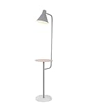 Stehleuchte Stehlampe Standleuchte Stehlampe mit Regalen für Wohnzimmer Elegante LED-Leuchten Regal Kreative Metall niedliche Stehlampen Stehleuchte Standlampe Wohnzimmer ( Color : Grey , Size : 28*15