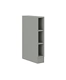 Unterschrank Regal 15 cm Bianca Grey Rose - Grau Küchenzeile Küchenblock