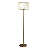 Stehleuchte Stehlampe Standleuchte Metall-Stehlampe, Moderne Gitter-Vertikallampe Mit Glas-Lampenschirm, Stehleuchte Für Schlafzimmer, Wohnzimmer, Heimbüro Standlampe Wohnzimmer ( Color : Remote contr