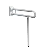 KHAMEO Wc-Armlehne, Faltbar, Rutschfest, Sicherheitsarmlehne, Stützhandlauf Für Toilette Und Badezimmer, Badewannengriff, Haltegriff, Wc-Haltegriff, Behindertengerecht, Für Ältere Menschen Zugänglich,
