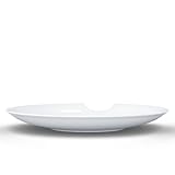 FIFTYEIGHT PRODUCTS / Tassen / Suppenteller 2er-Set, „mit Biss' (Porzellan, Ø 24 cm, weiß, Made in Germany)