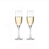 BinOxy Sektgläser Startseite Sektgläser Paar Weingläser aus Kristallglas Mundgeblasenes Sektglas Geschenk for Hochzeit, Jubiläum, Weihnachten Champagnergläser (Size : L)