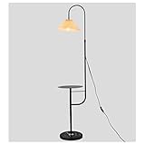 Stehleuchte Stehlampe Standleuchte Nordic Iron Stehleuchte mit Fachböden gefaltete Lampenschirm Bodenlicht for Wohnzimmer Schlafzimmer Nacht Marmorbasis Stehleuchte Standlampe Wohnzimmer ( Color : D-b