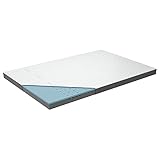 Genius Eazzzy Topper Deluxe 180x200cm Höhe 9 cm H2 H3 - orthopädische Matratzentopper für Matratze & Boxspringbett aus Gelschaum | Matratzenauflage 180x200cm für Allergiker inkl. Bezug