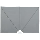 vidaXL Seitenfächer Terrasse 300x150cm Grau Balkonfächer Seitenmarkise Garten