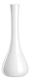 Leonardo Sacchetta Bodenvase, 1 Stück, handgefertigte Solifleurvase in geschwungener Form, moderne Deko-Vase aus weißem Glas Höhe: 40 cm, 035602