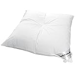Dedstore-Baby Kopfkissen 80x80 - Allergiker Kissen Bett mit Gänsefedern (2000g) - Pillow 140 g/m² - Federkissen 80x80 - Bettkissen - Kopfbezug aus Baumwolle