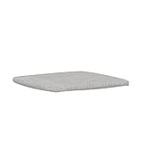 KETTtex EXKLUSIV Auflage Hocker Silbergrau I Barhocker Polster 48x48x4cm I KTH2 Sitzauflage weich & robust I Wetter- & formbeständige Stuhlauflage I pflegeleichtes Sitzkissen I Dessin 8643