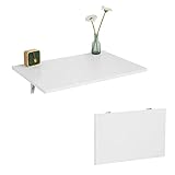 SoBuy FWT21-W Wandklapptisch Esstisch Klapptisch Küchentisch aus MDF weiß (60x40cm)