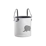 Großer, Leichter Aufbewahrungskorb aus Segeltuchstoff/-Organizer/Schmutzkleidung, zusammenklappbar, wasserdicht, für Studentenwohnheime, Jungen- und Mädchenschlafzimmer, Badezimmer, Wäschekorb GJf242