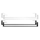 Natural Goods Berlin 2X Bettkufen RECHTECK Design Bettbeine, Stabiler und belastbarer Unterbau, massiver Bettbeschlag, Stahl Konsole, geeignet für Bett, Couch, Sideboard und Sofa (195cm, Schwarz)