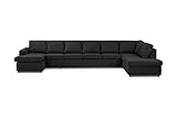 Scandinavian Choice Crazy U-Sofa XXL, Diwan Links, anthrazit, Polypropylen, 90x407x80 cm, Schlafsofa, Sofa, Couch