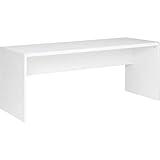CARRYHOME Schreibtisch, Weiß, 180x75x69 cm, Holzwerkstoff