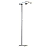 INNOVATE® LED Stehlampe Büro Tageslicht – 40W+40W Up & Down Office Stehleuchte dimmbar 7500 Lumen – 2m Büroleuchte Tageslicht UGR