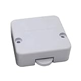Türkontaktschalter Schrank Schalter Kontaktschalter 2A 250V Truhenschalter Türschalter für Möbeltür Möbelschalter Taster | weiß