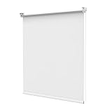 Deswell Verdunkelungsrollo Klemmfix ohne Bohren 65x170cm Weiß Thermorollo lichtundurchlässig, Klemmrollo Sichtschutz Sonnenschutz für Fenster und Türen