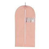 5er-Pack Kleiderhüllen mit Reißverschluss, atmungsaktive Kleidersäcke zum Aufhängen, staubdicht, durchsichtiges Fenster, Anzugtaschen, Kleiderschutz, Kleiderhüllen, Taschen für Jacken, Mäntel, Kleid