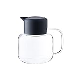 Wasserkrug Kühlschrank 50,7 oz Kreativglaskrug mit Griff Haushalt hochtemperaturbeständig Kaltwasserflasche Große Kapazität Teekannesaftkanne Wasserkaraffe (Color : Blauw)