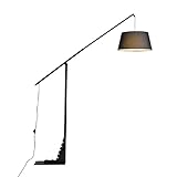 Stehlampe für Wohnzimmer, moderne Stehlampe, klassische Stehlampe, Lese-Stehleuchte, minimalistische Nachttisch-Stehlampe für Schlafzimmer, Wohnzimmer, Stehleuchte (Größe: Schwarz) Happy Many Times