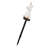 DOITOOL 1 Stück Stehlampe Hofdekoration Solar-Tierlampe Für Den Außenbereich Dekorative Garten-Solarleuchte Feenfiguren Feen-Solarleuchten Led-Solar-Led-Lampe Für Den Außenbereich