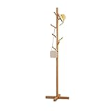 FIONEL Garderobenständer Einfache Holzgarderobe Bodentyp Schlafzimmer Hängende Kleiderständer Garderobenständer Home Office Flurregal (Color : +Model, Size : C)
