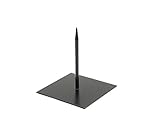 NaDeco Metallständer in Schwarz, Maße 25x25cm Dekoständer Objektständer Skulpturständer Metallständer mit Fuß Metallständer für Skulpturen Eisenständer mit Steckspitze