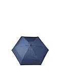 ESPRIT Regenschirme Easymatic 4-Section Regenschirm, Blau, Länge ca. 22 cm, Durchmesser ca. 5 cm